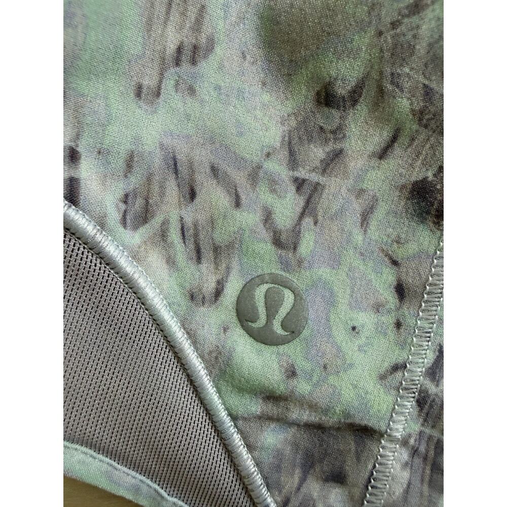 Lululemon Hotty Hot High-Rise Lined Shorts Plisse Bloom Multi Mauve Grey sz 6 - Picture 3 of 7